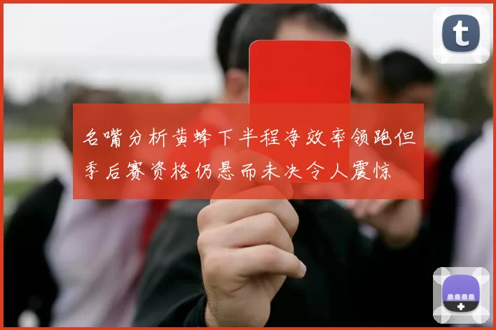 名嘴分析黄蜂下半程净效率领跑但季后赛资格仍悬而未决令人震惊